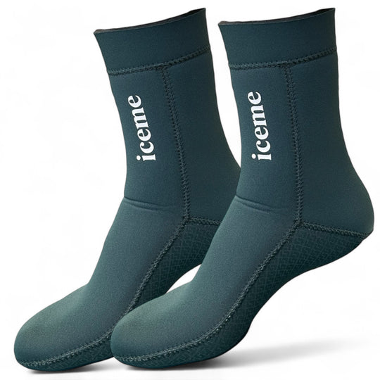 Isbadekit: hansker og sokker - Forest green