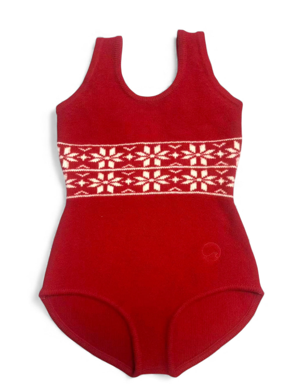 Ull-badedrakt Skåbu - Vinterbær mønster