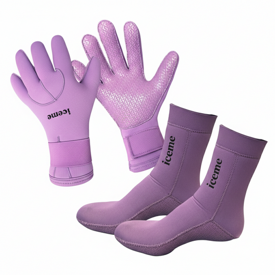 Isbadekit: hansker og sokker - Syrin