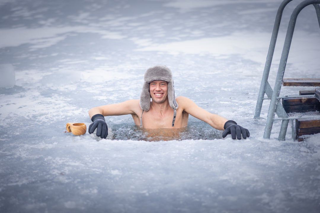 Isbadekit: hansker og sokker - Sorte