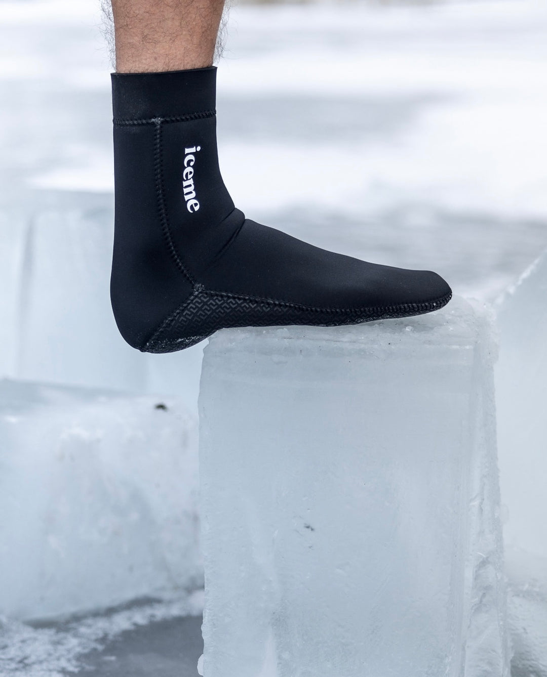 Isbadekit: hansker og sokker - Sorte